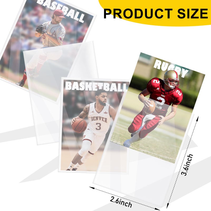 Kitoyz Card Sleeves Top Loaders for Trading Cards, Penny Soft Baseball Card Sleeves Protectors Fit for Sports, Football,MTG Card (5000PCS) - Image 2
